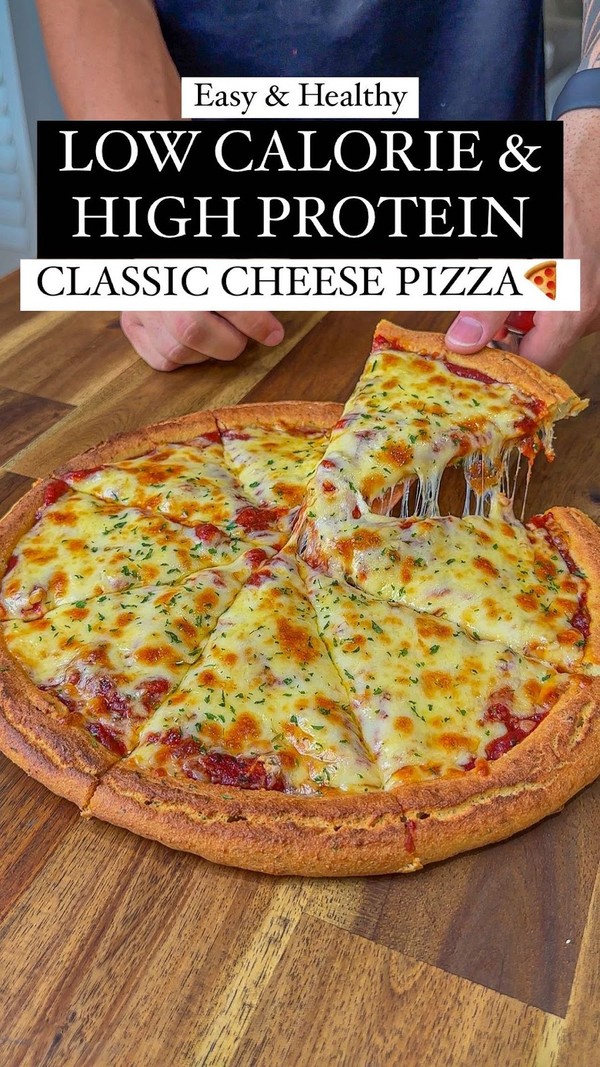Easy High Protein Cheese Pizza