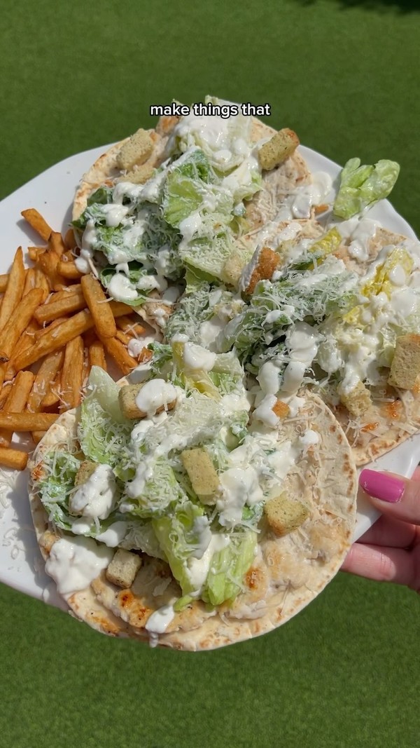 Chicken Caesar Salad Tacos