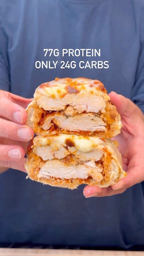 Chicken Parmesan Bread Boat