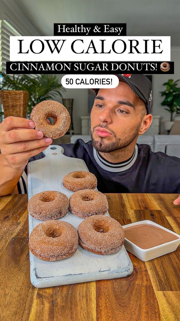 50 Calorie Cinnamon Sugar Donuts