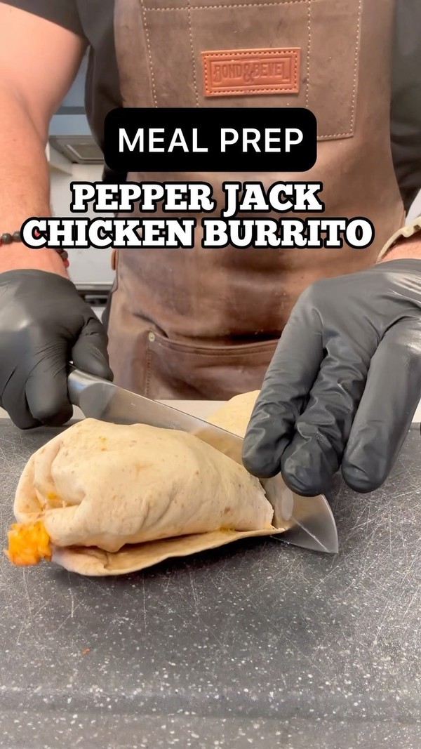 Pepper Jack Chicken Burrito
