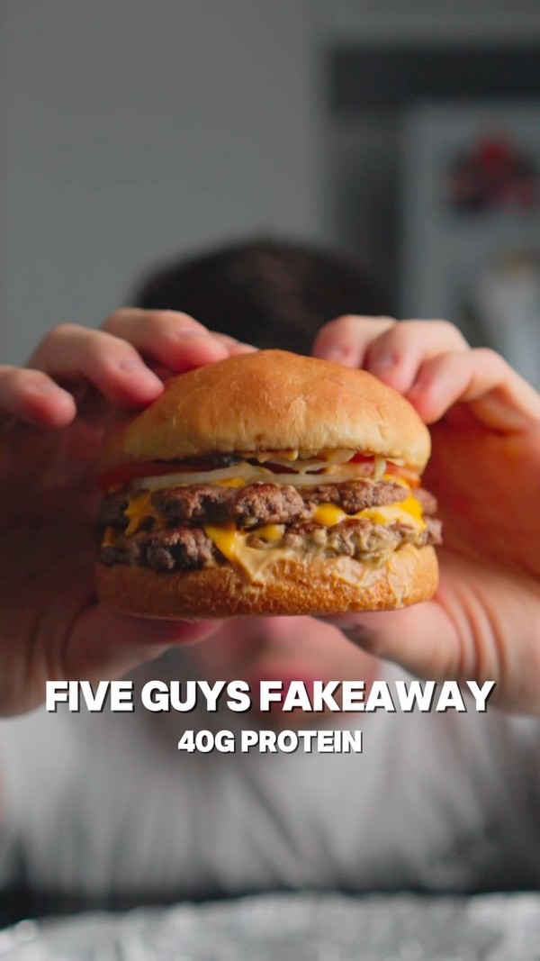 One Guys Double Cheeseburger