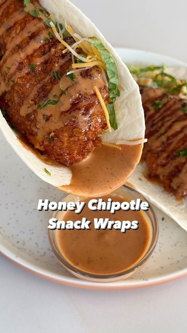 Honey Chipotle Chicken Snack Wraps