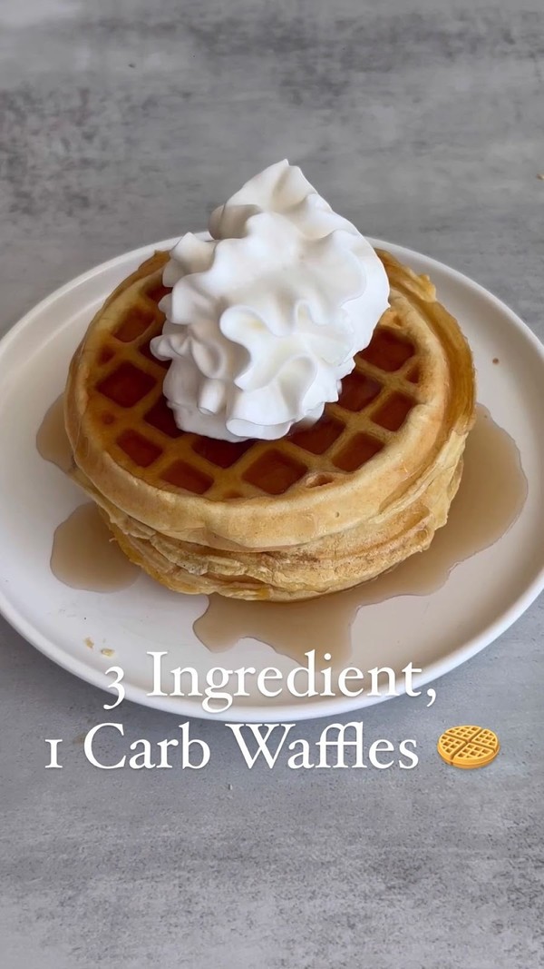 3-Ingredient Protein Waffles