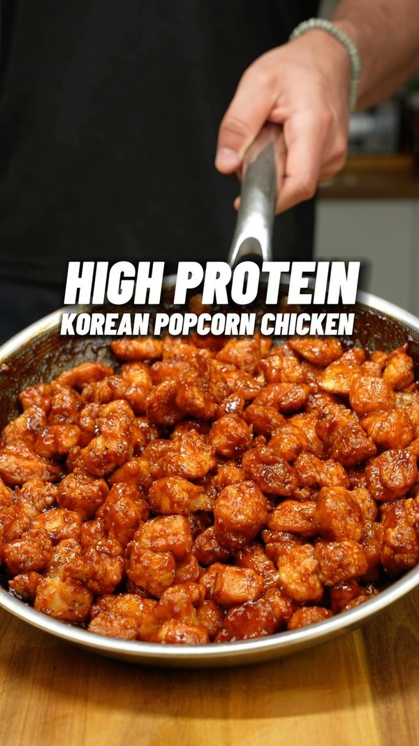 High Protein Crispy Korean Popcorn Chicken