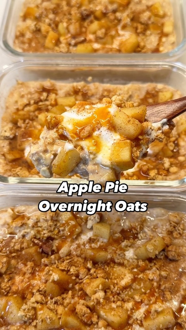 Apple Pie Overnight Oats