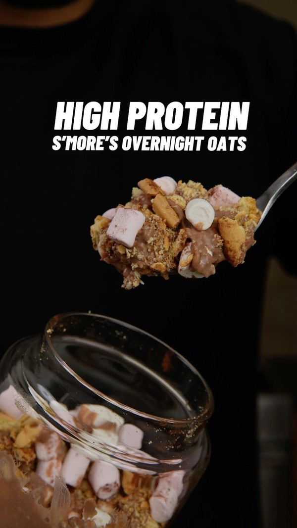 High Protein S’more’s Overnight Oats
