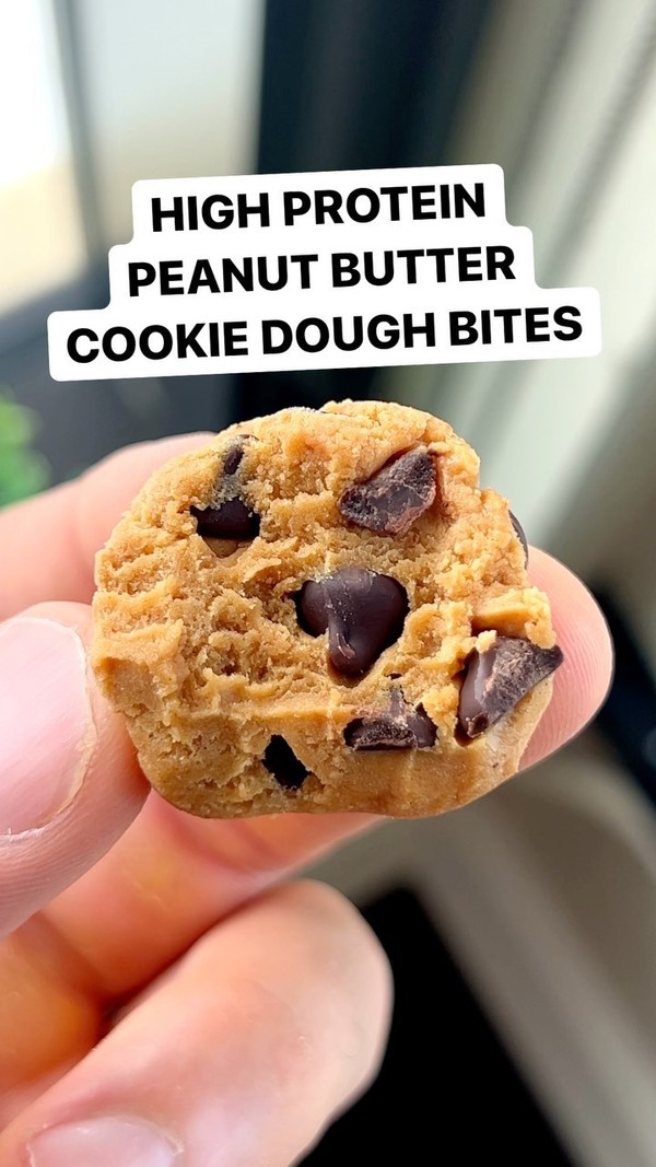 5 Minute High Protein Cookie Dough Bites