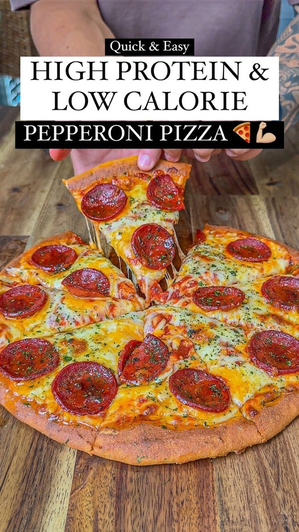 Low Calorie & High Protein Pepperoni Pizza