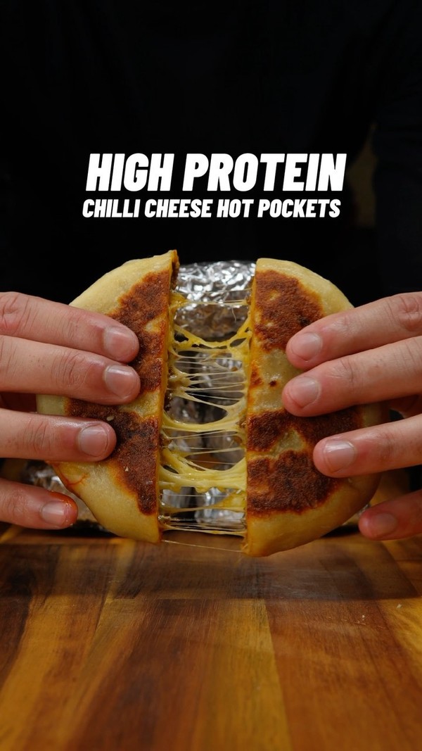 High Protein Chilli Cheese Hot Pockets