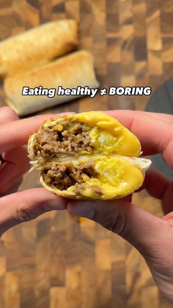 Easy High Protein Meal Prep Breakfast Burritos