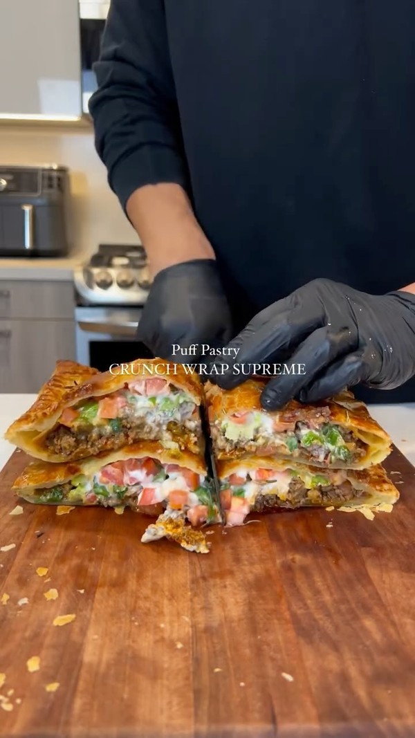 Crunch Wrap Supreme Puff Pastry