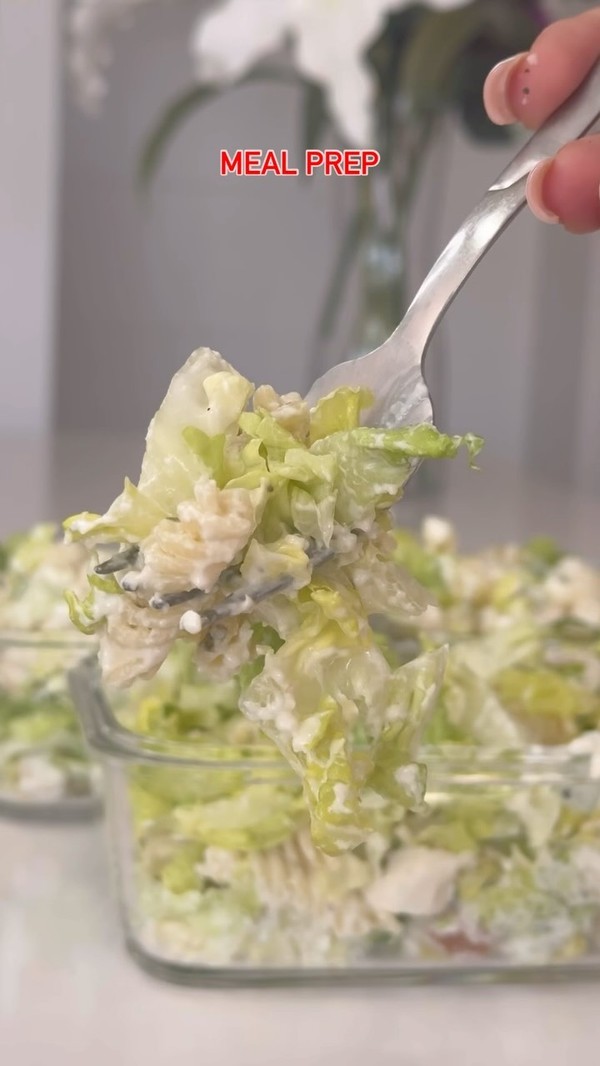 Caesar salad pasta