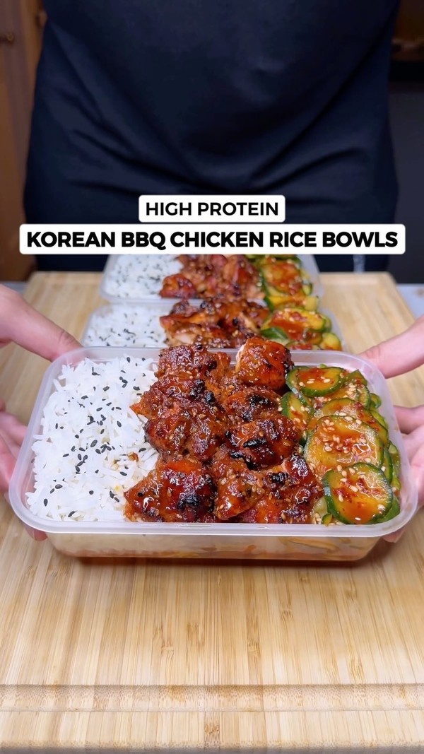 Korean BBQ Chicken Rice Bowls