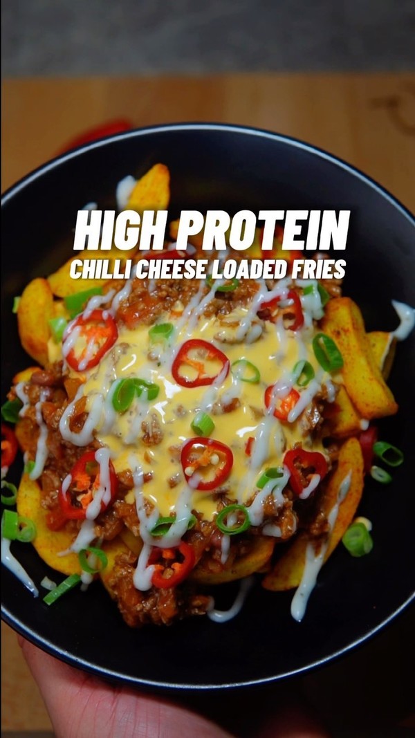 High Protein Chilli Cheese Fries