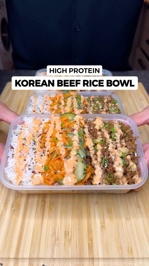 High Protein Korean Beef Rice Bowls