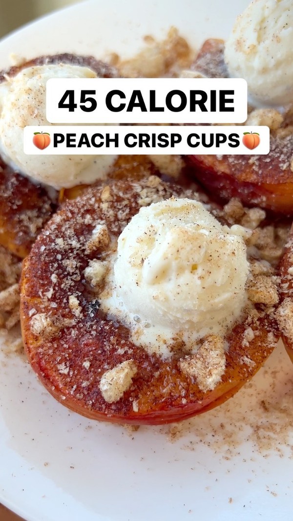Peach Crisp Cups