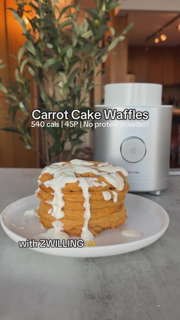 Carrot Cake Waffles