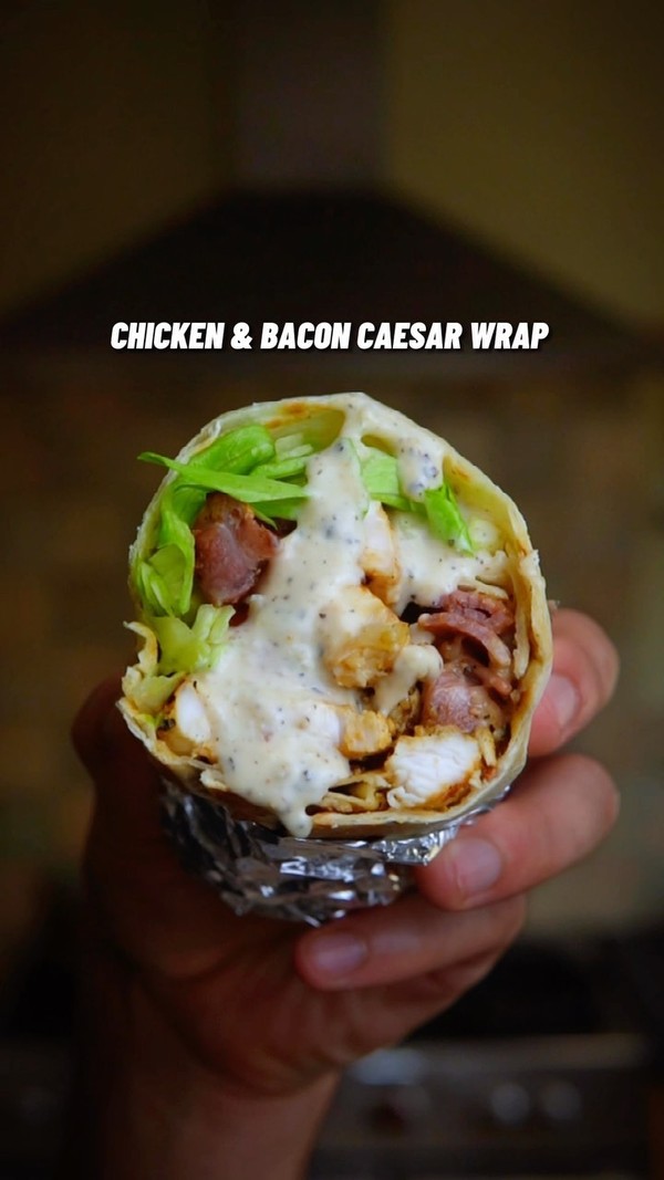 High Protein Crispy Caesar Wrap