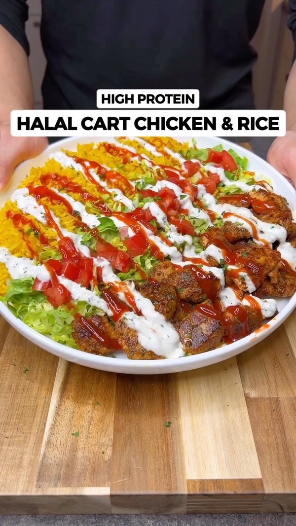 High Protein Halal Cart Chicken & Rice