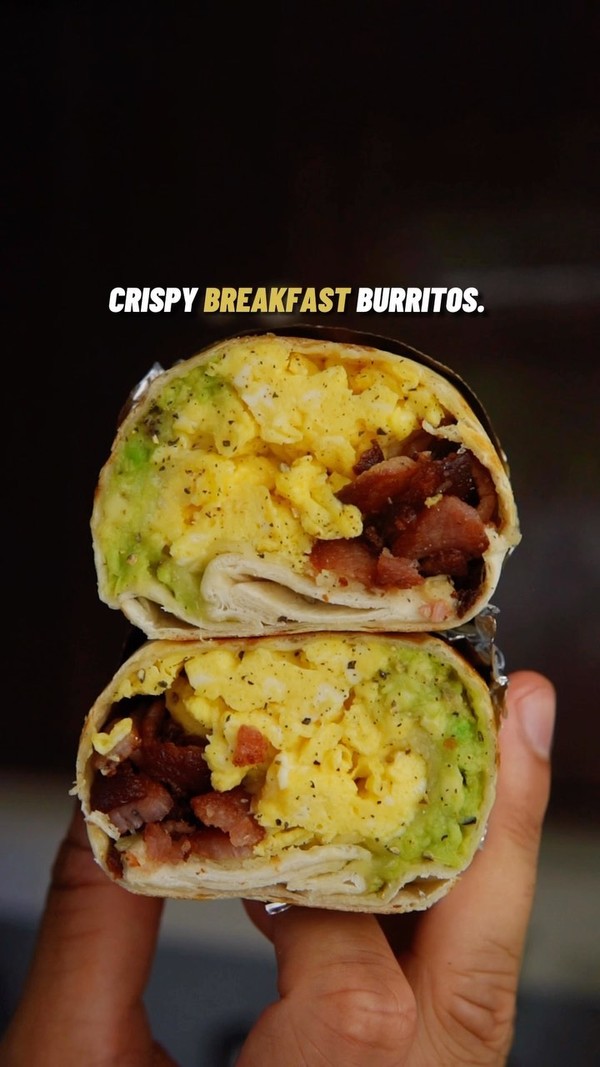 High Protein Breakfast Burritos