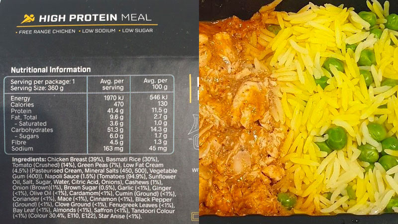 Butter Chicken With Saffron Pilaf (My Muscle Chef)