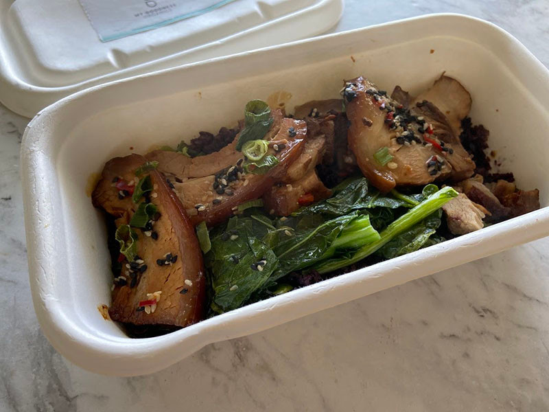 My Goodness Organics - Caramelised Pork with Asian Vegetables Contents