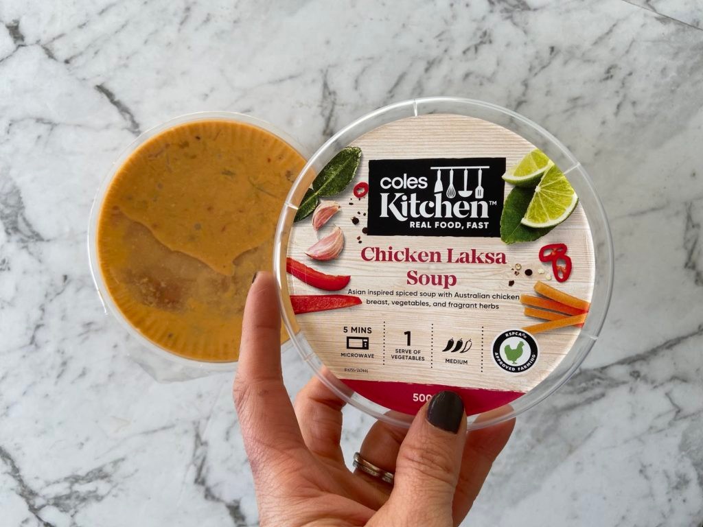 $3 Coles Kitchen Chicken Laksa Soup