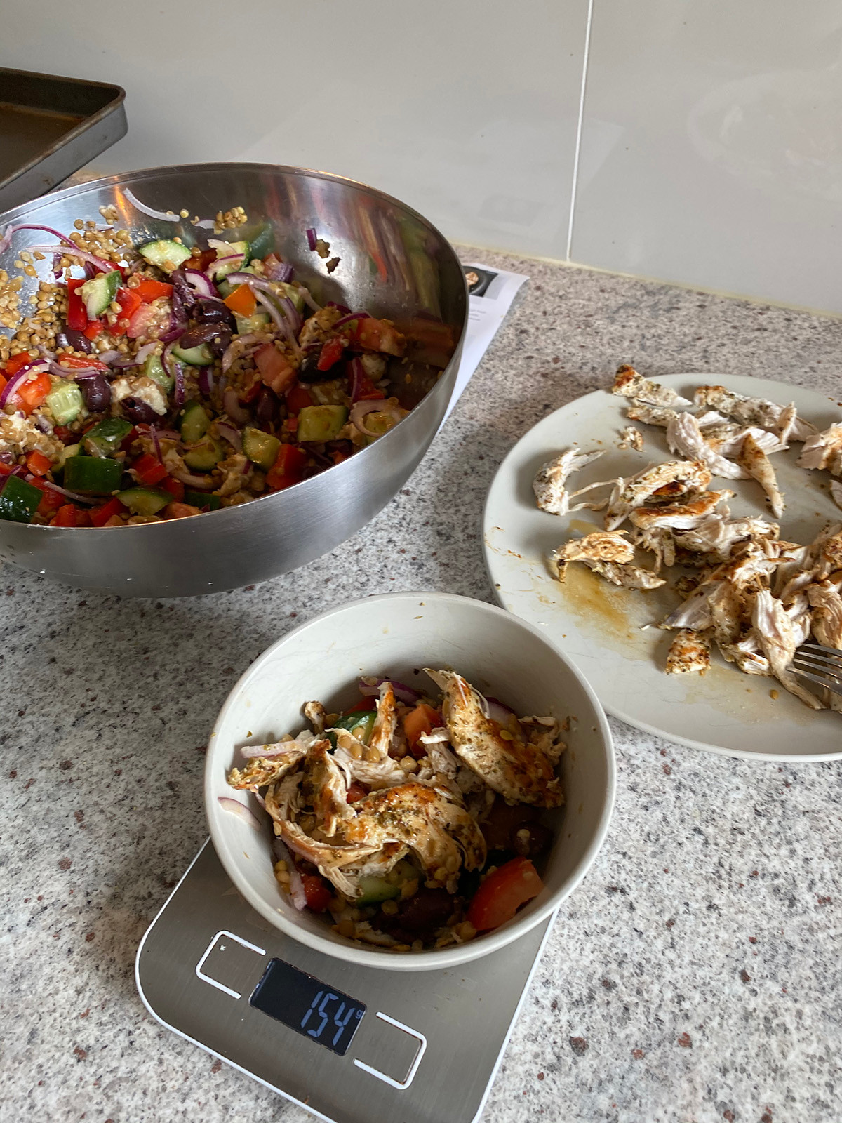 Portioning Marley Spoon's Chicken Lentil