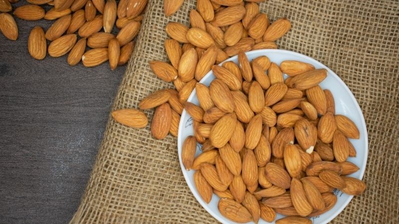 Bowl of almonds