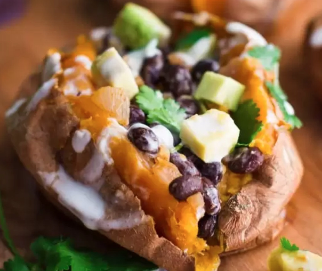 stuffed sweet potato