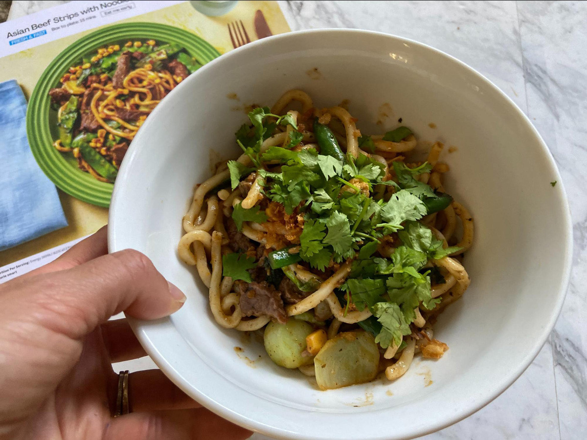 HelloFresh Asian Beef Strips with Noodles & Veggie Sirfry