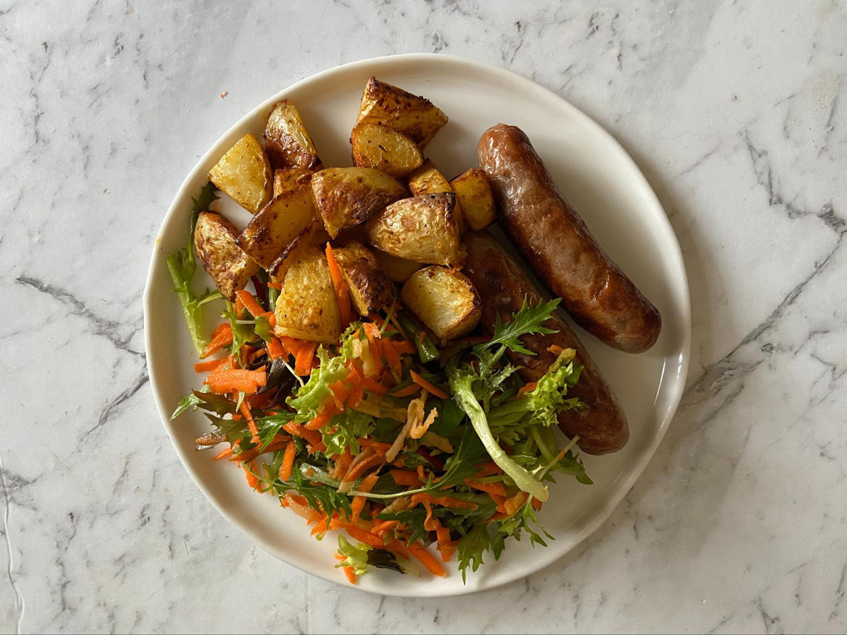 HelloFresh Pork Sausage & Cheesy Potatoes