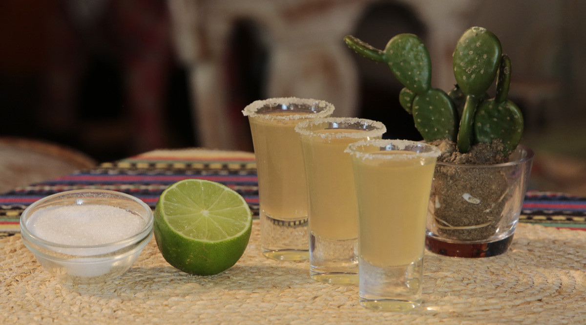 Tequila Shots with Lime