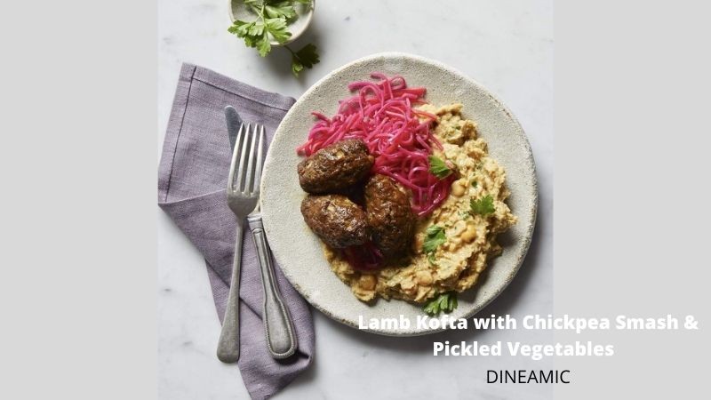 Lamb Kofta with Chickpea smash