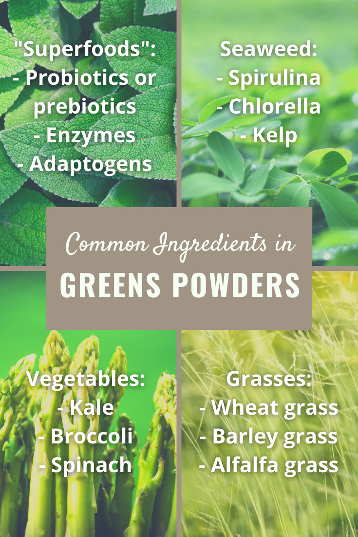 Common Greens Powder Ingredients