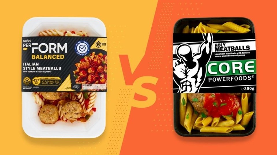 Coles PerForm vs Core Powerfoods