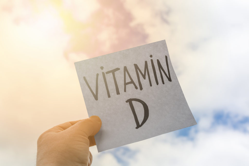 vitamin D on the background of nature