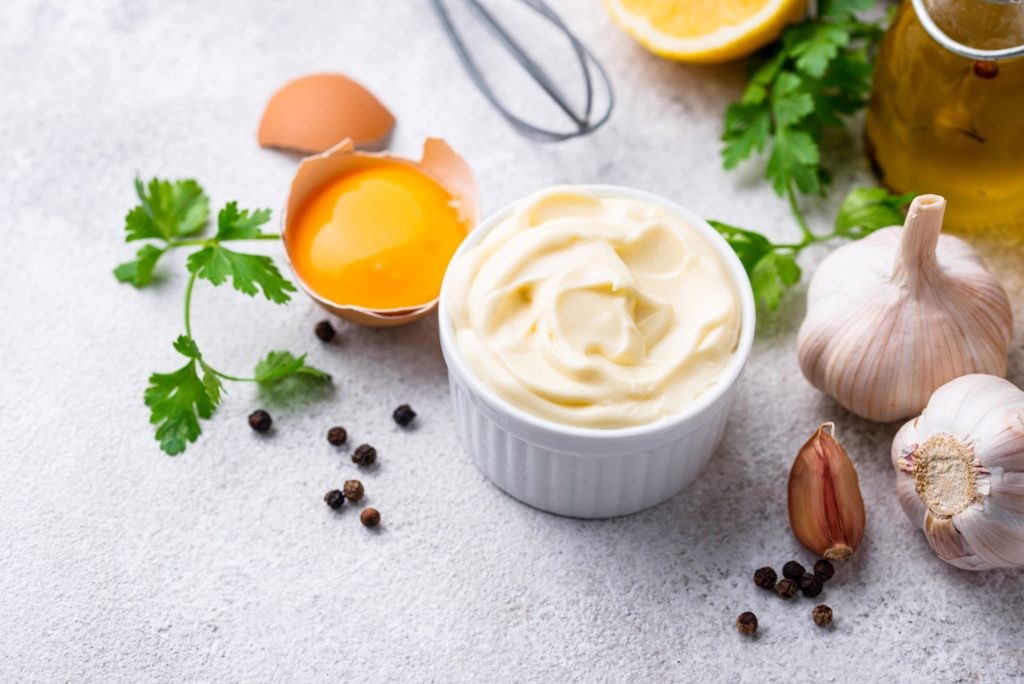 healthy mayonnaise with simple ingredients