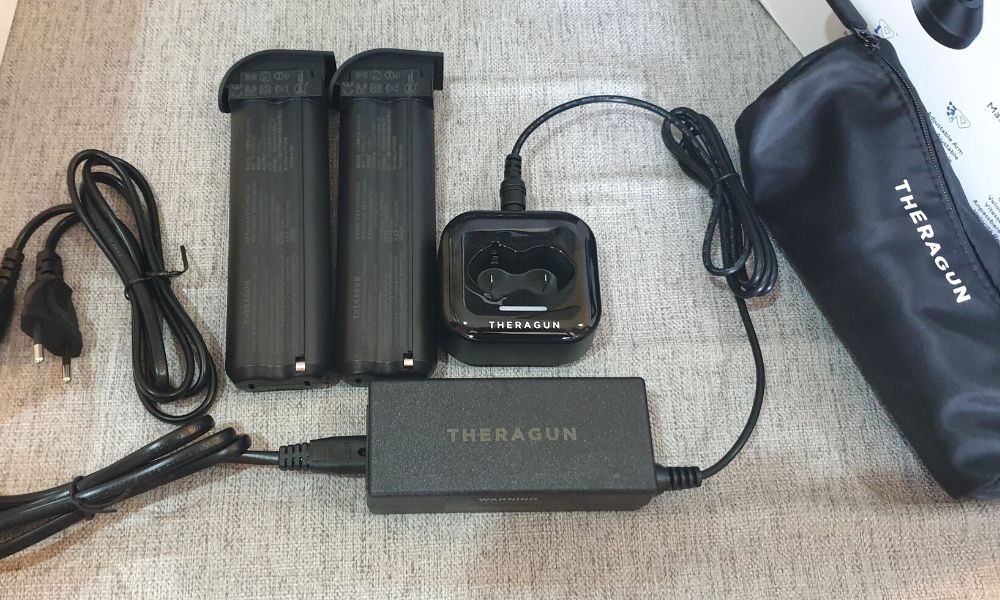 Theragun batteries and charger