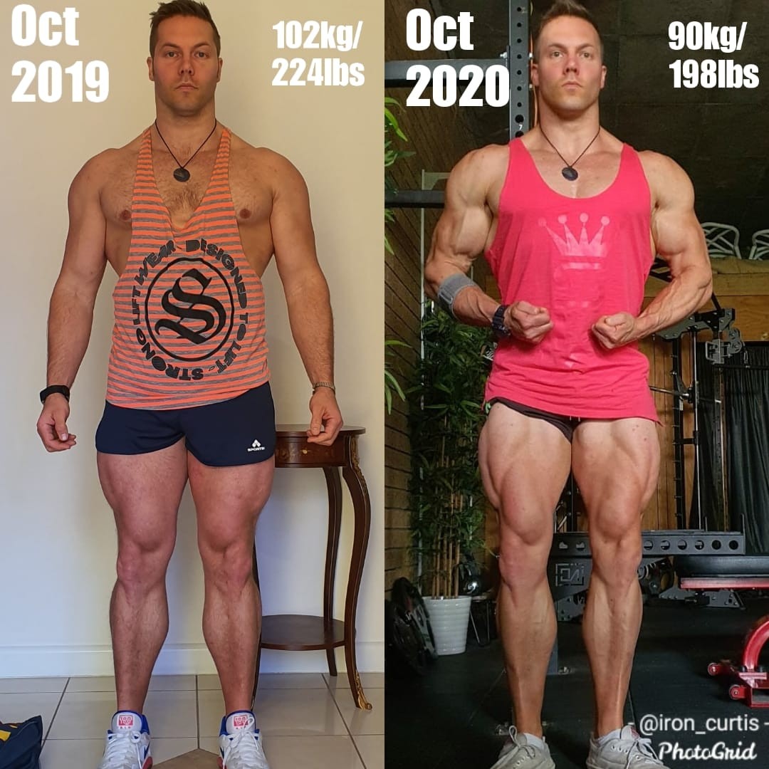 Aaron Curtis 2019 v 2020 Progress