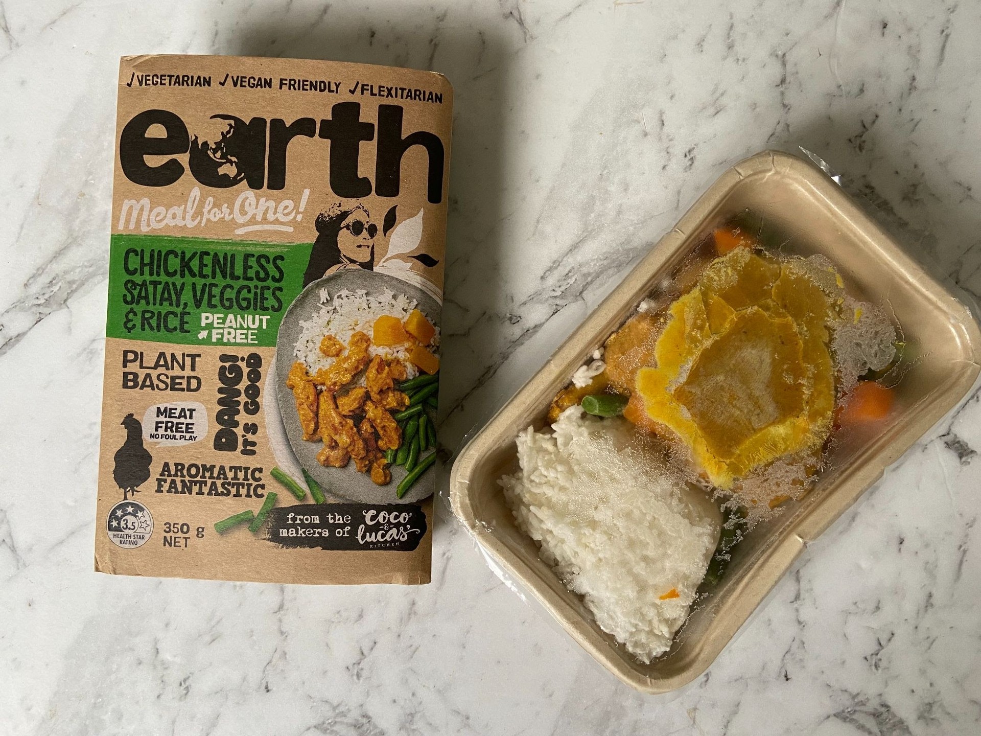 Earth Meals Chickenless Satay