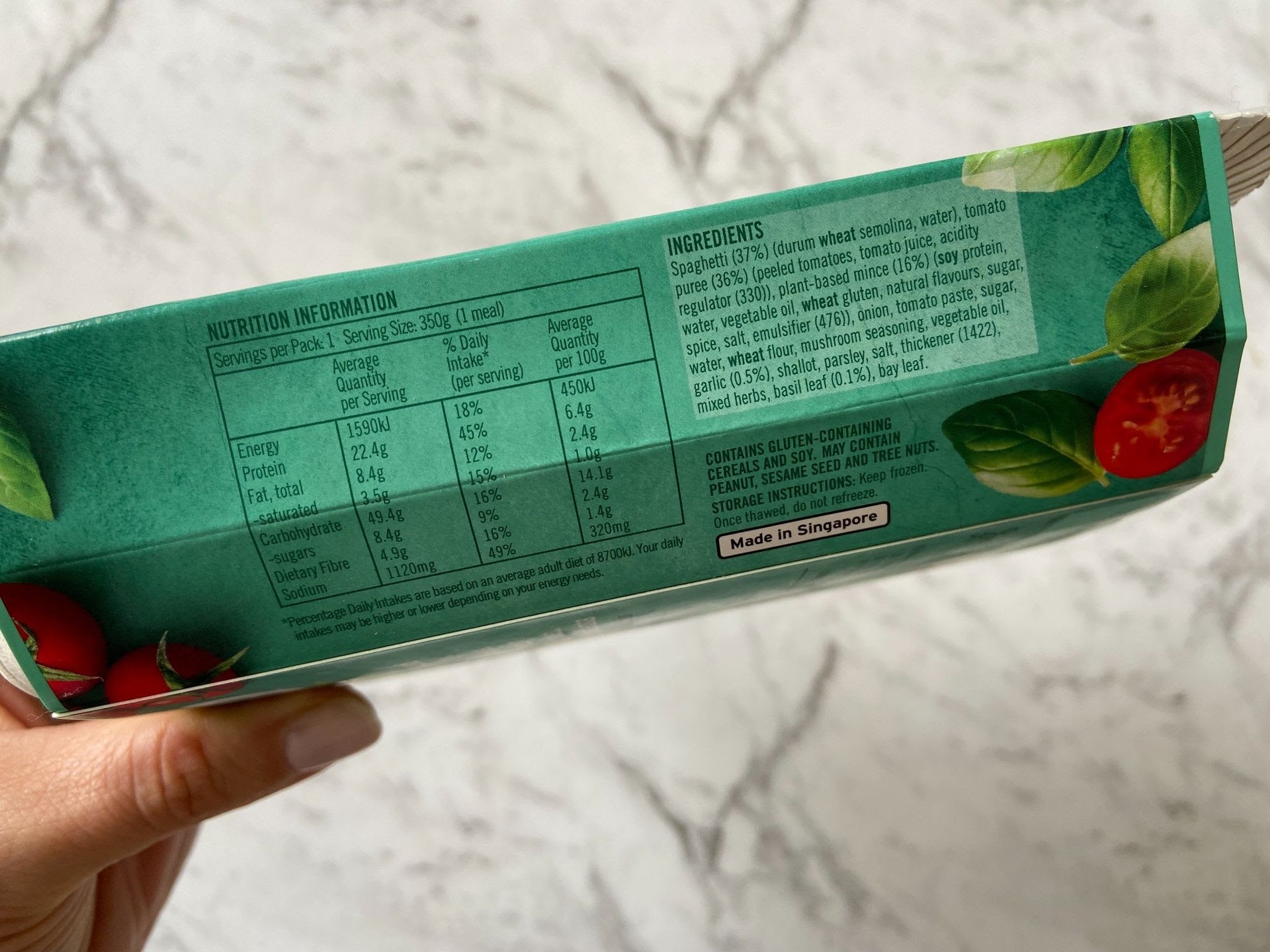 Plantry Nutritional Information