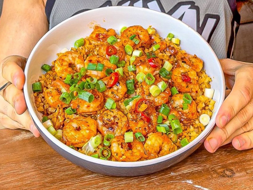 Healthy Shrimp Stir Fry by Aussie Fitness