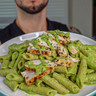 High Protein Pesto Chicken Pasta by Aussie Fitness
