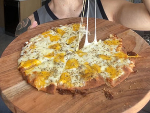 Easy Cheesy Garlic Pizza Recipe by Aussie Fitness