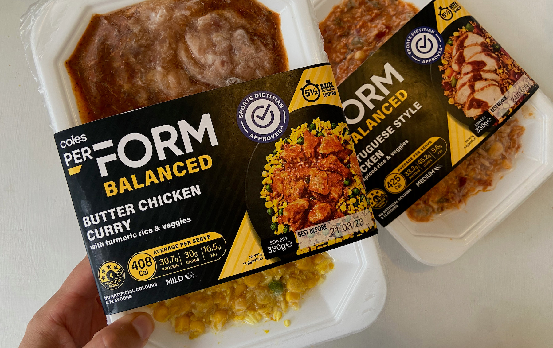 Nutritionist Review Coles PerForm Balanced meals MealPrep