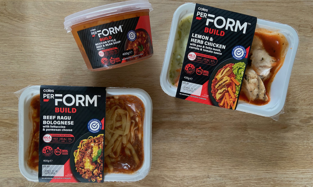 Coles PerForm Build Meals