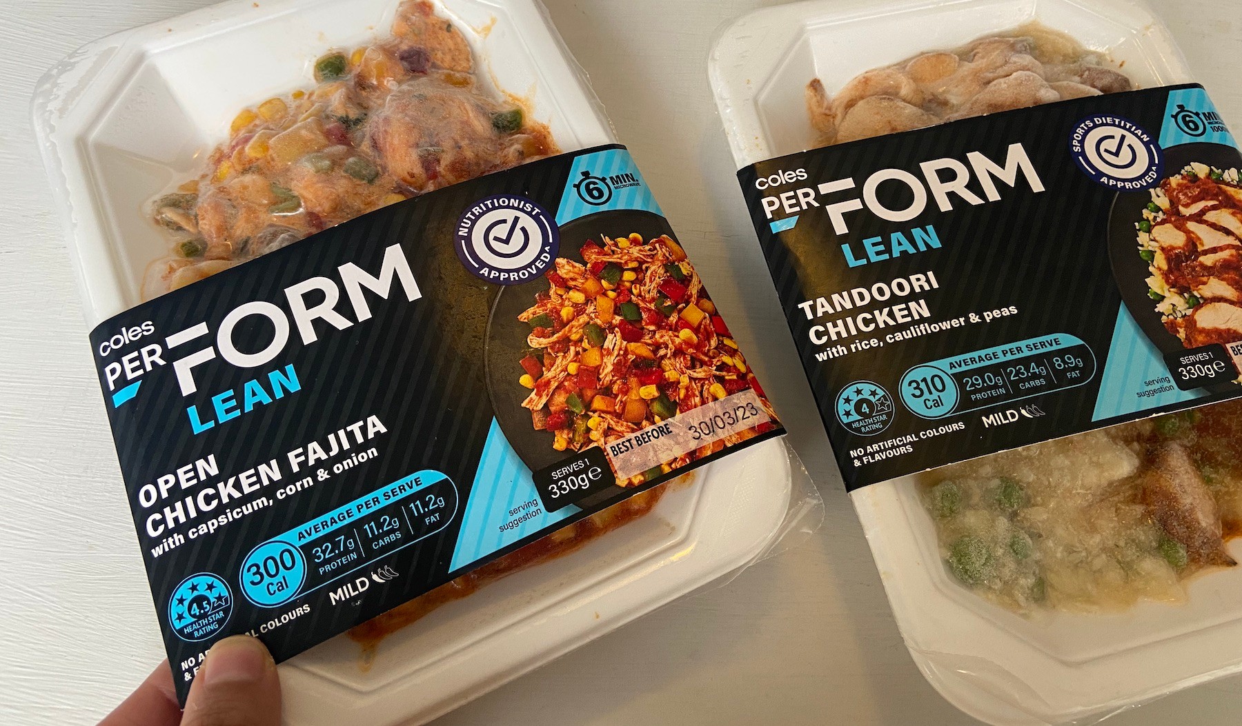 Nutritionist Review Coles PerForm Lean meals MealPrep