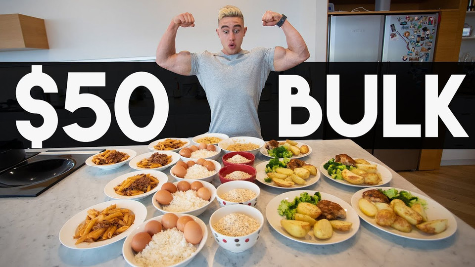 Zac Perna’s $50 Meal Prep For 1 Week of Bulking (Aussie Ingredients List)